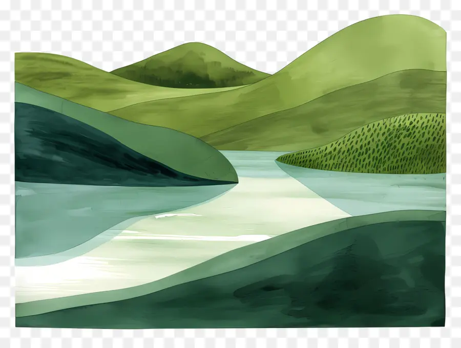 Colinas Verdes，Paisaje PNG