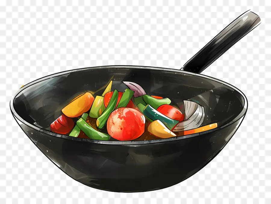 Wok，Vegetal Bowl PNG