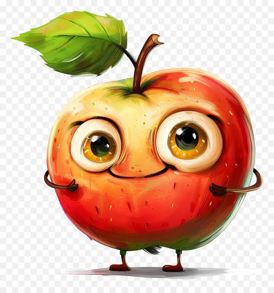 Dibujos Animados De Apple，Antropomórficas De Apple PNG