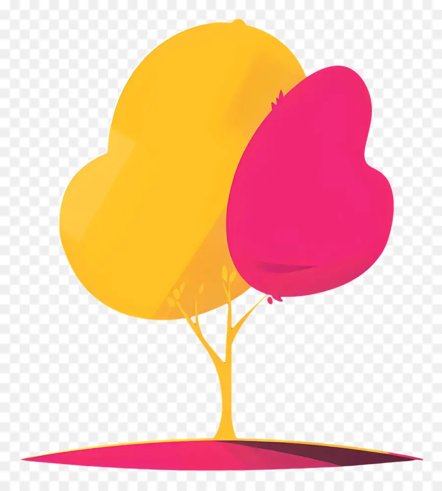 Dibujos Animados De árbol，Heartshaped árbol PNG