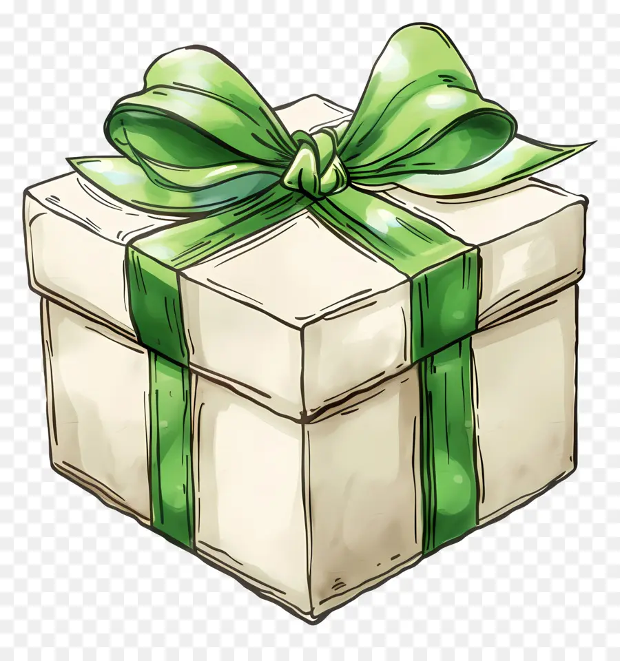 Caja De Regalo，La Cinta Verde PNG