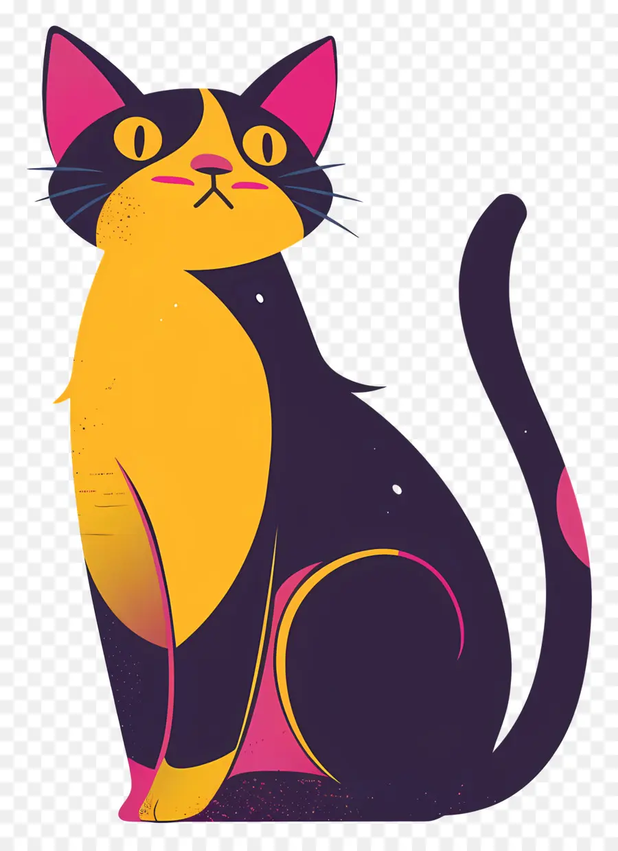 Gato De Dibujos Animados，Sorprendido Gato PNG