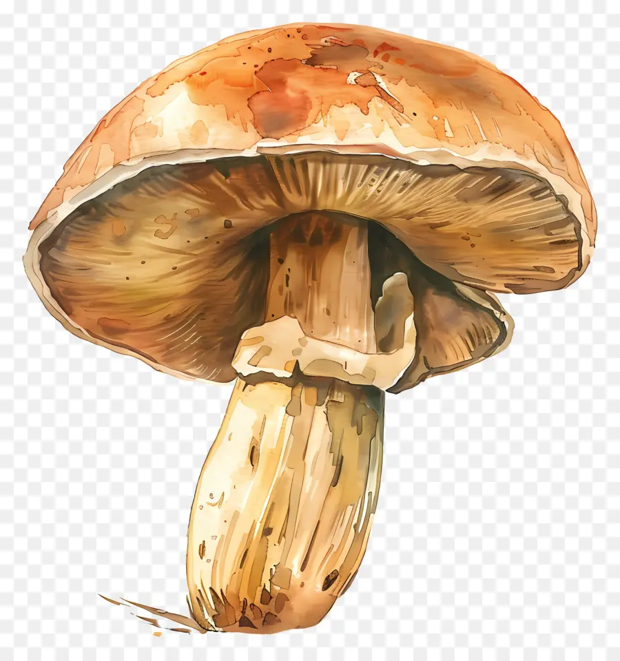 Hongo Porcini，Pintura A La Acuarela PNG