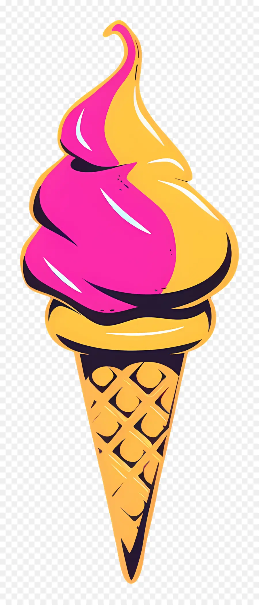 Dibujos Animados De Helado，Rosa PNG