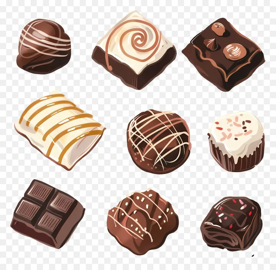 Dulces De Chocolate，Golosinas De Chocolate PNG