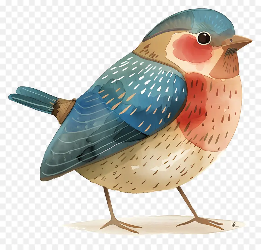 De Dibujos Animados De Aves，Bluebird PNG