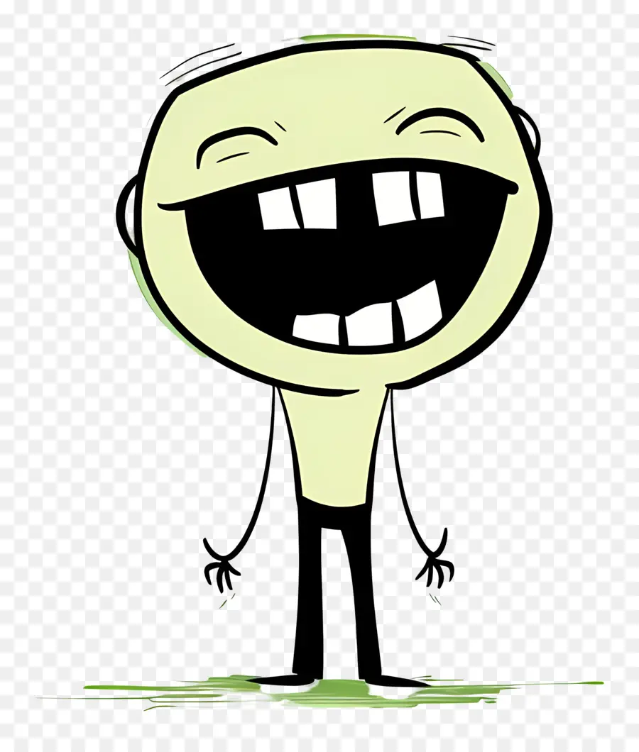 Figura De Palo Riendo，Personaje De Dibujos Animados PNG