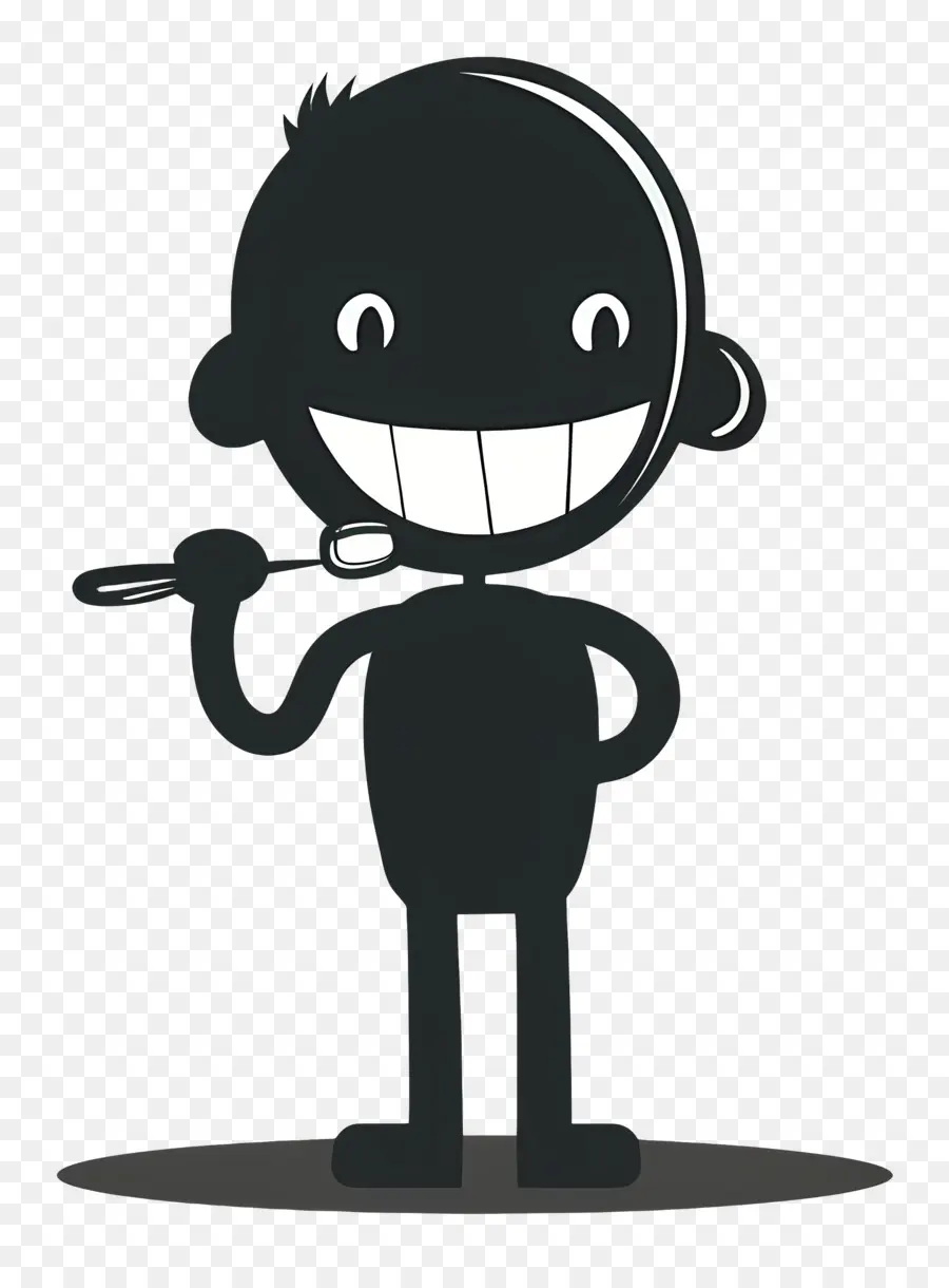 El Cepillado De Los Dientes，Personaje De Dibujos Animados PNG