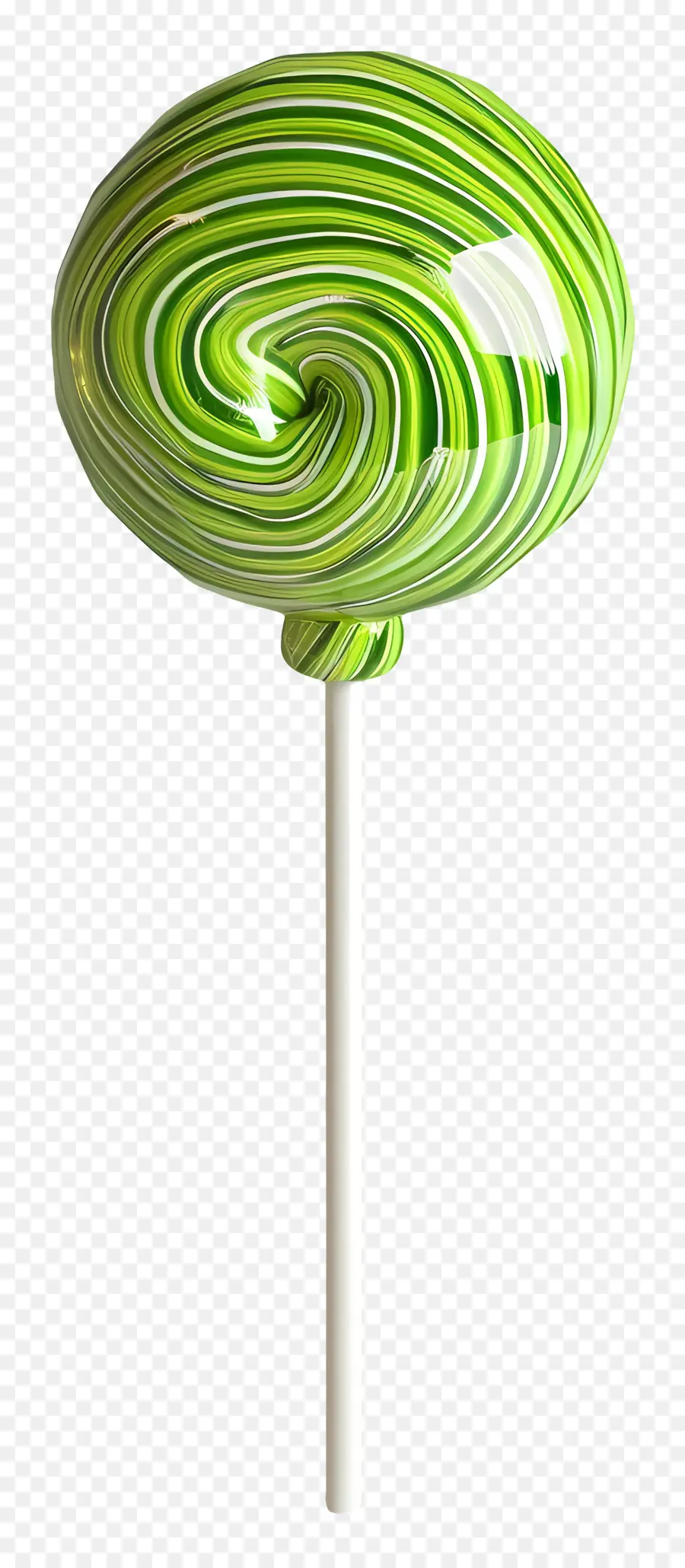 Verde Lollipop，Dulces Verdes Y Blancos PNG