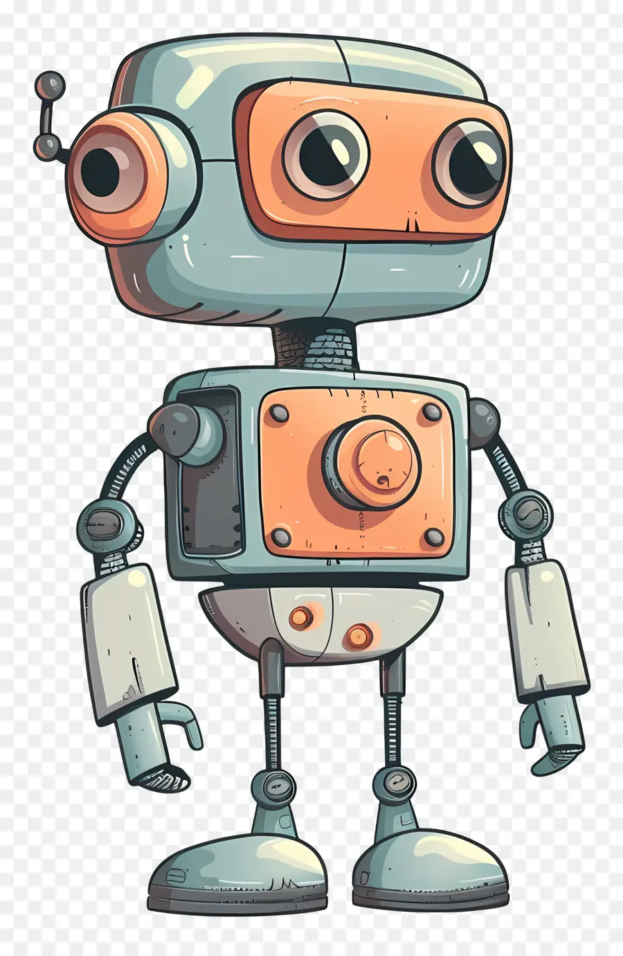 Robot，Robot De Dibujos Animados PNG