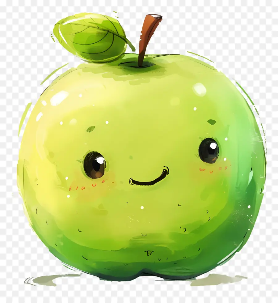 Dibujos Animados De Apple，Fruta Sonriente PNG