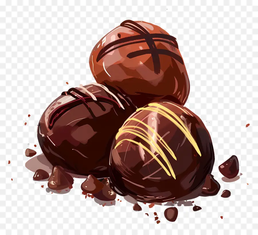 Dulces De Chocolate，Negro Y Chocolate Blanco PNG