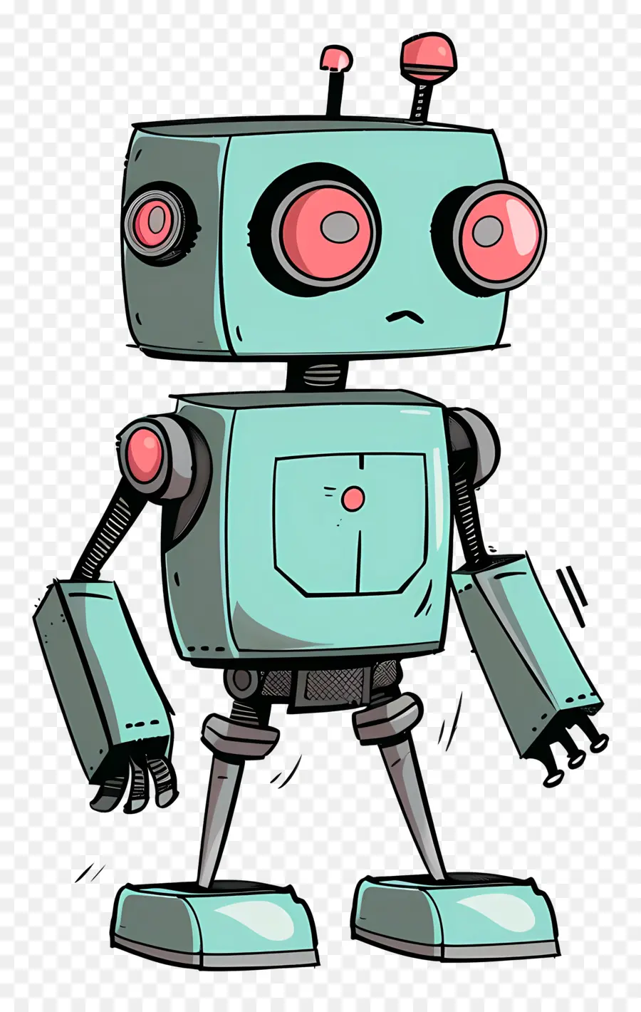 Robot，Robot De Dibujos Animados PNG