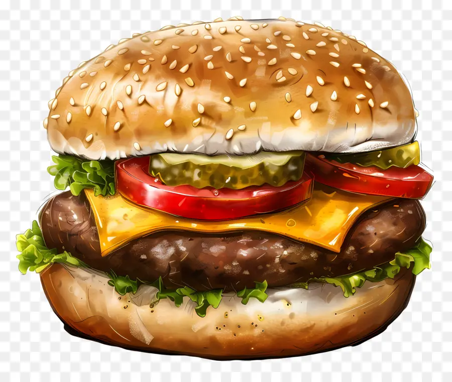 Hamburgo，Hamburguesa Con Queso PNG