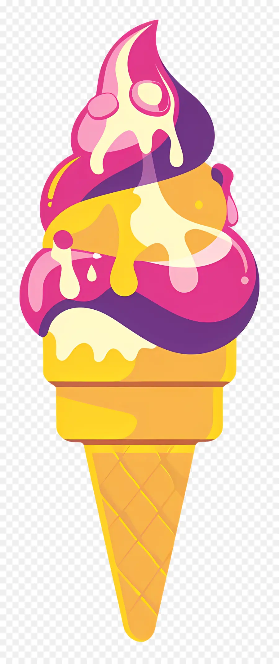 Dibujos Animados De Helado，Cono De Helado PNG