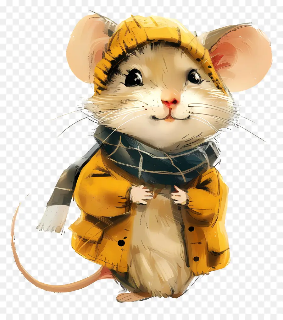 Lindo Ratón，Chaqueta Amarilla PNG