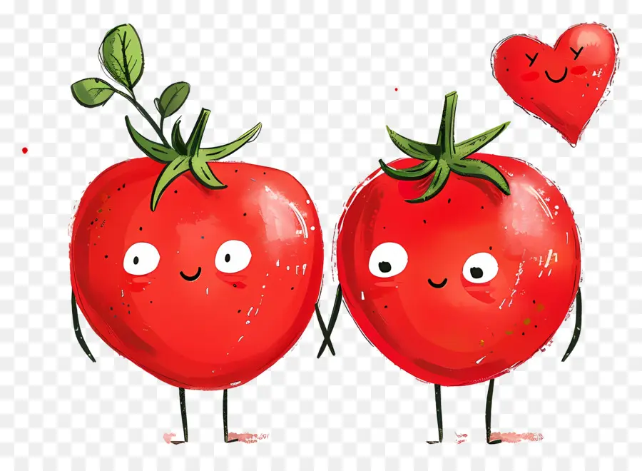 De Dibujos Animados De Los Tomates，Tomate De Fresa PNG