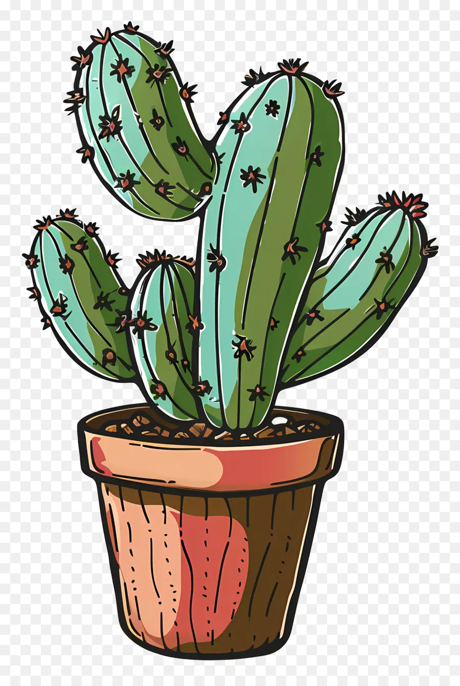 Macetas De Cactus，Planta De Cactus PNG