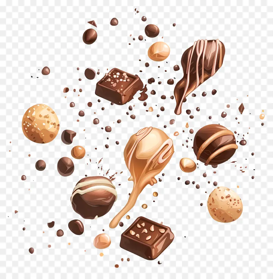 Dulces De Chocolate，Chocolate PNG