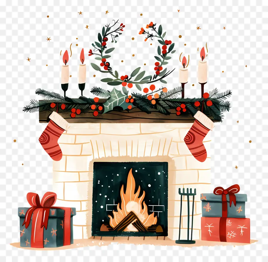 La Navidad Chimenea，Chimenea PNG