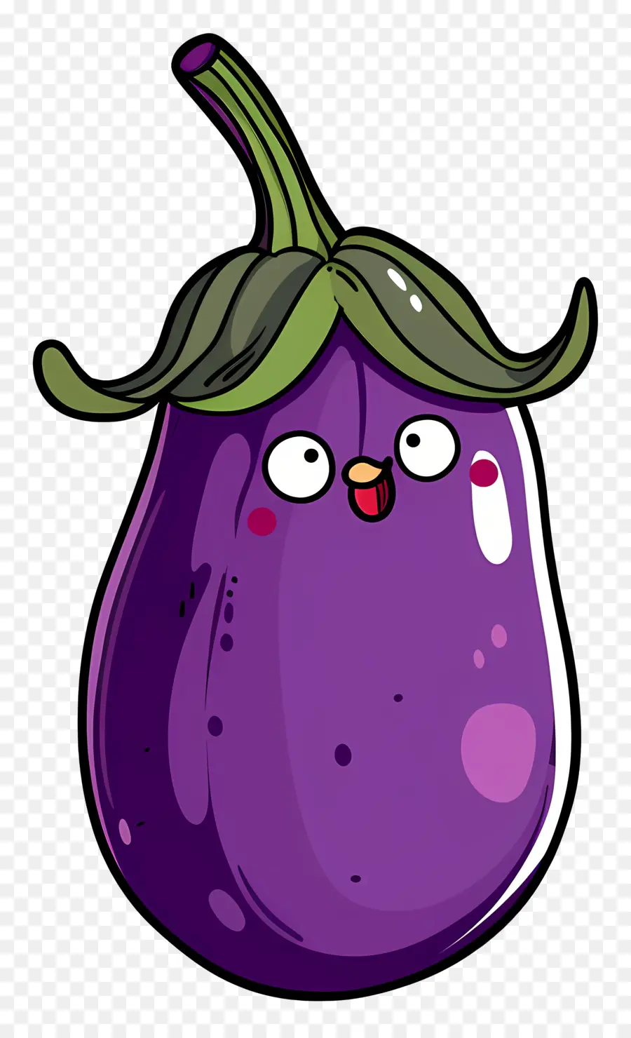 De Dibujos Animados De La Berenjena，Fruta Púrpura PNG