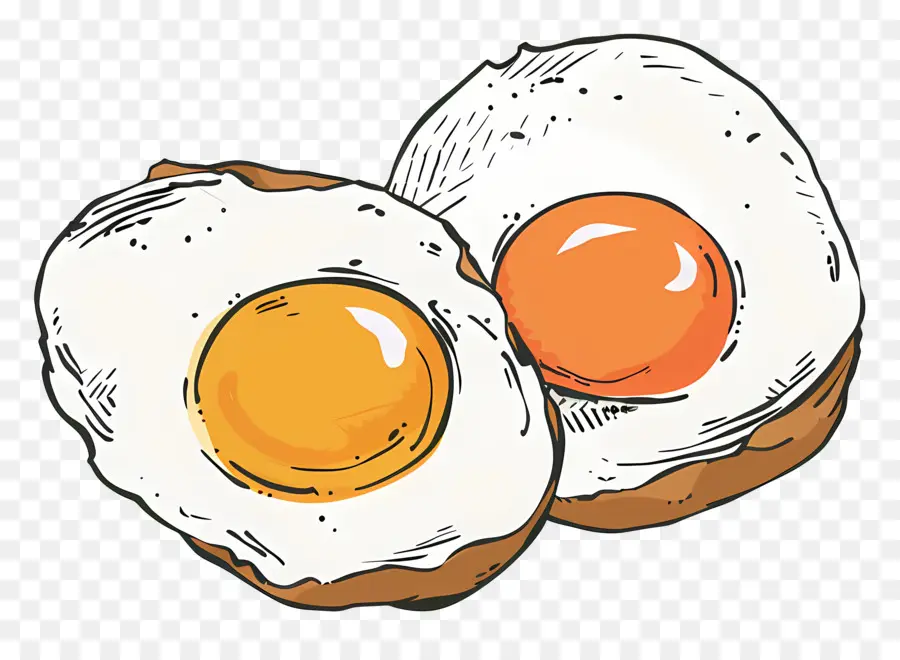 Huevos Fritos，Huevo Frito PNG