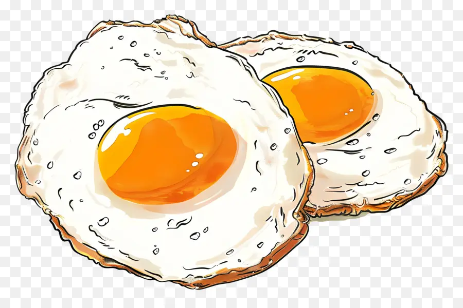 Huevos Fritos，Sunny Side Up PNG