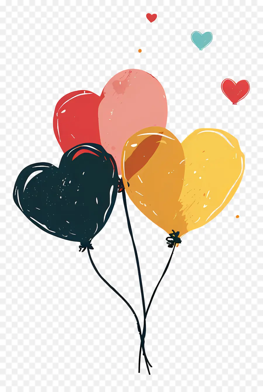 Globos，Corazones PNG