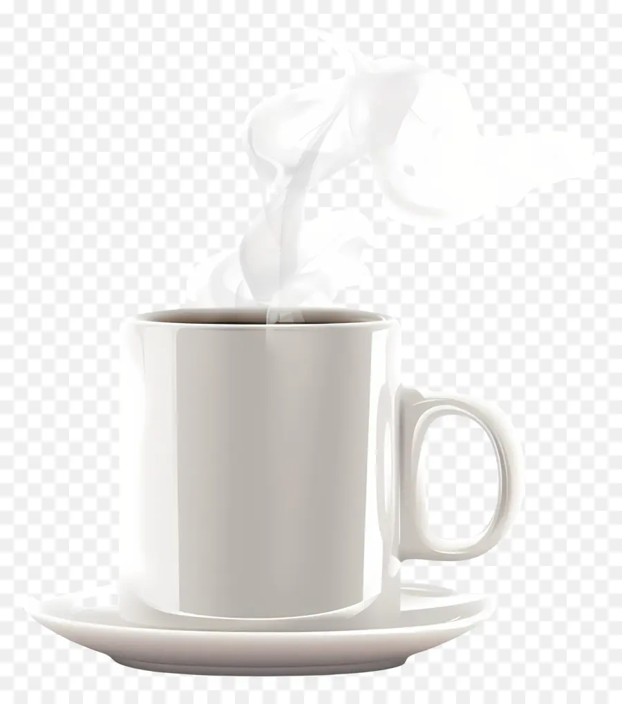 Coffee Taza，Taza De Porcelana Blanca PNG