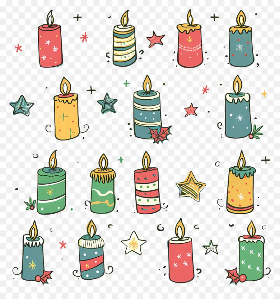 Velas De Navidad，Velas PNG