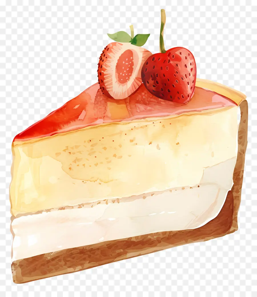 Tarta De Queso，Fresas PNG