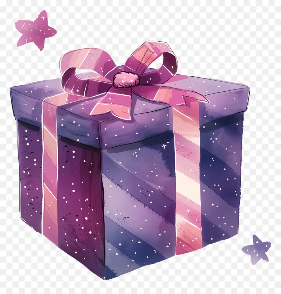 Púrpura De Regalo，Envoltorio De Regalo PNG