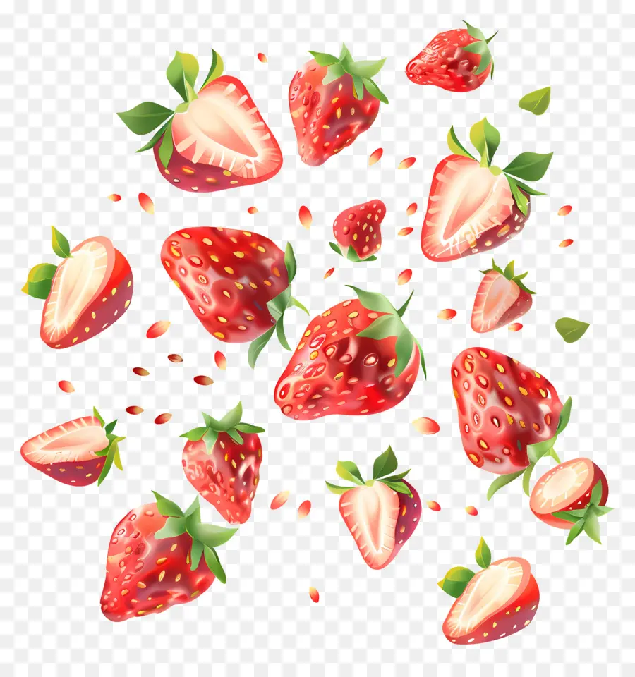 Fresas，Fresco PNG