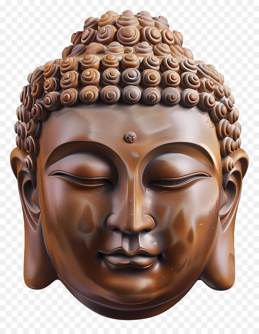 Cabeza De Buda，Escultura De Chocolate PNG