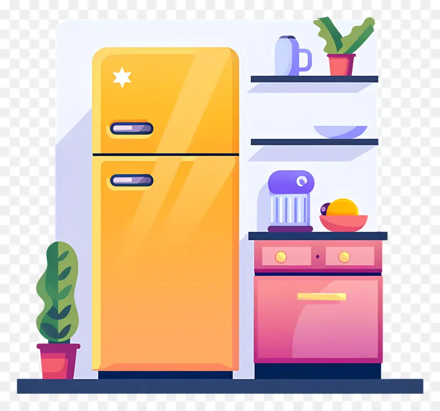 Refrigerador，Electrodomésticos De Cocina PNG