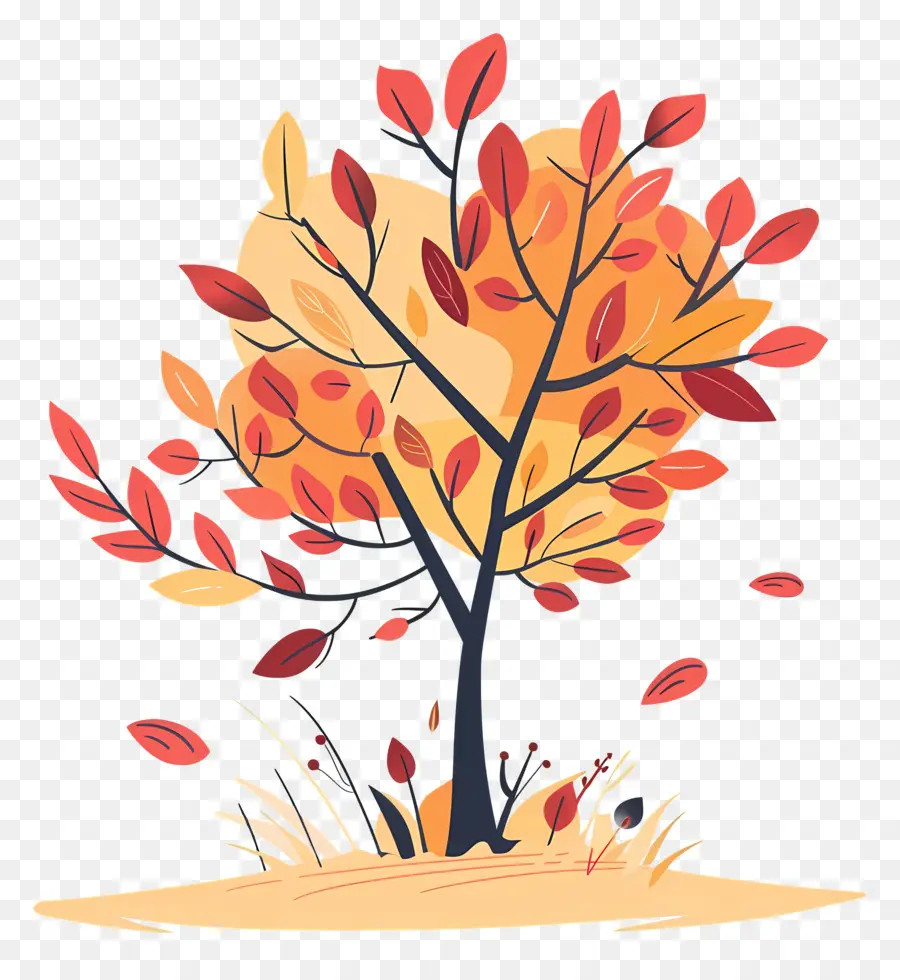 árbol De Otoño，Follaje De Otoño PNG