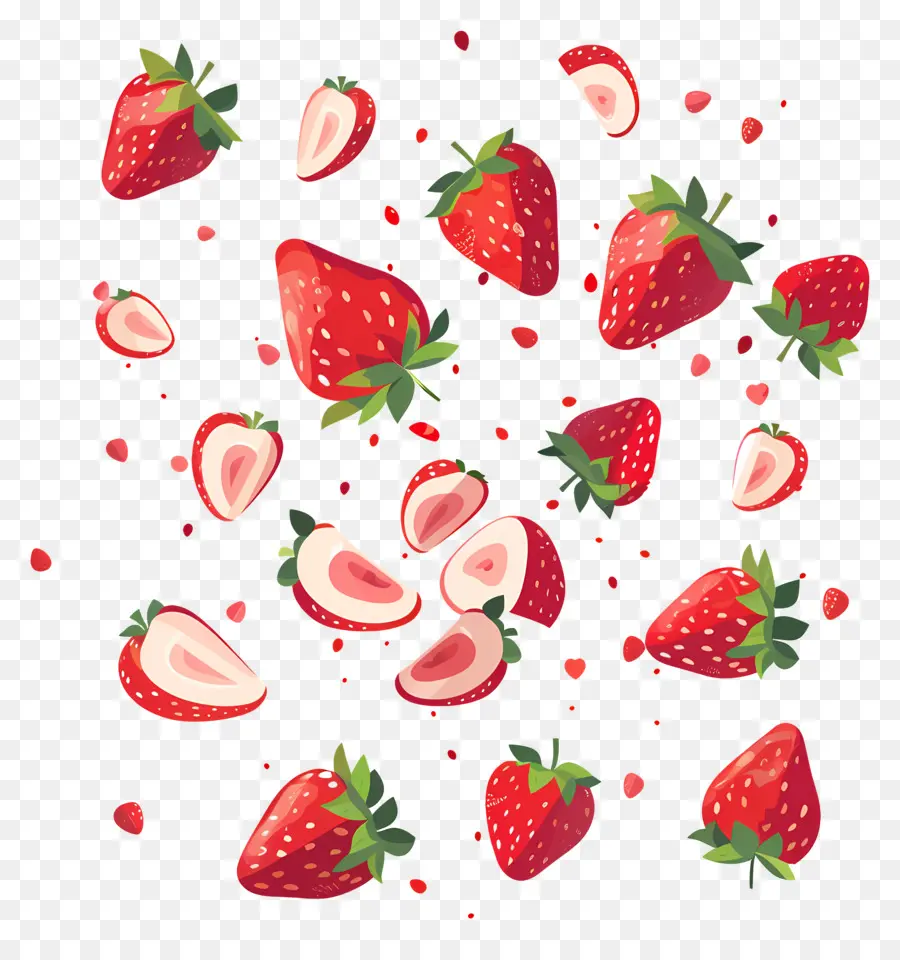 Fresas，Rojo PNG