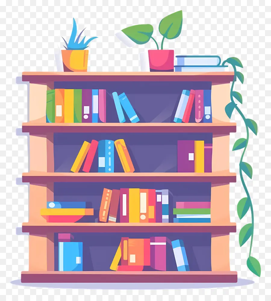 Bookshelf，Libros PNG