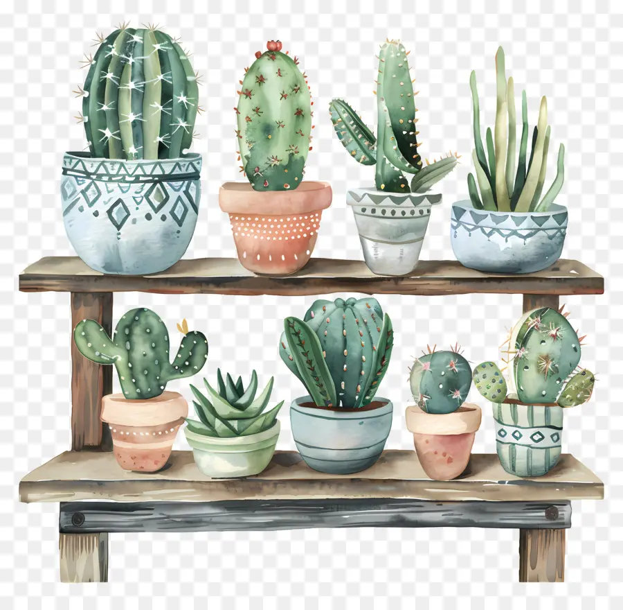 Cactus En Maceta，Cacti PNG