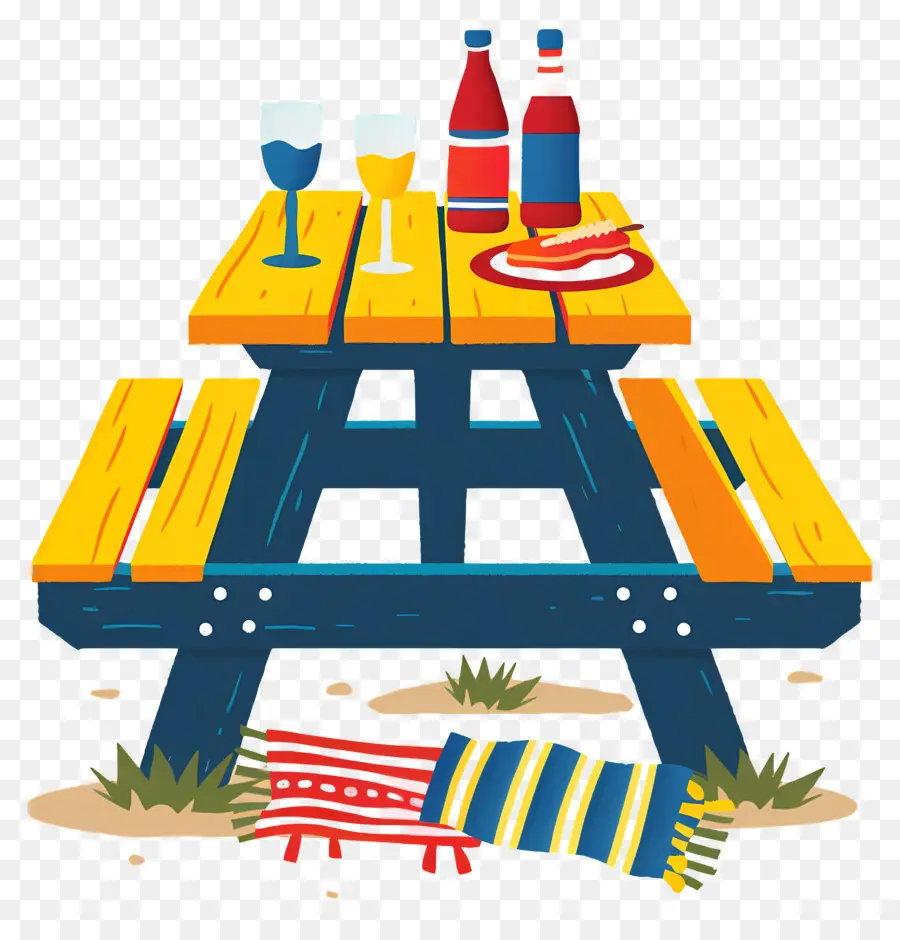 Mesa De Picnic，De Comedor Al Aire Libre PNG