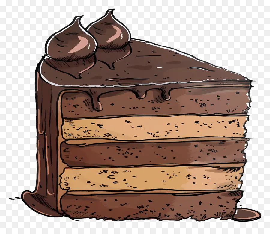 Pastel De Chocolate，Glaseado De Chocolate PNG