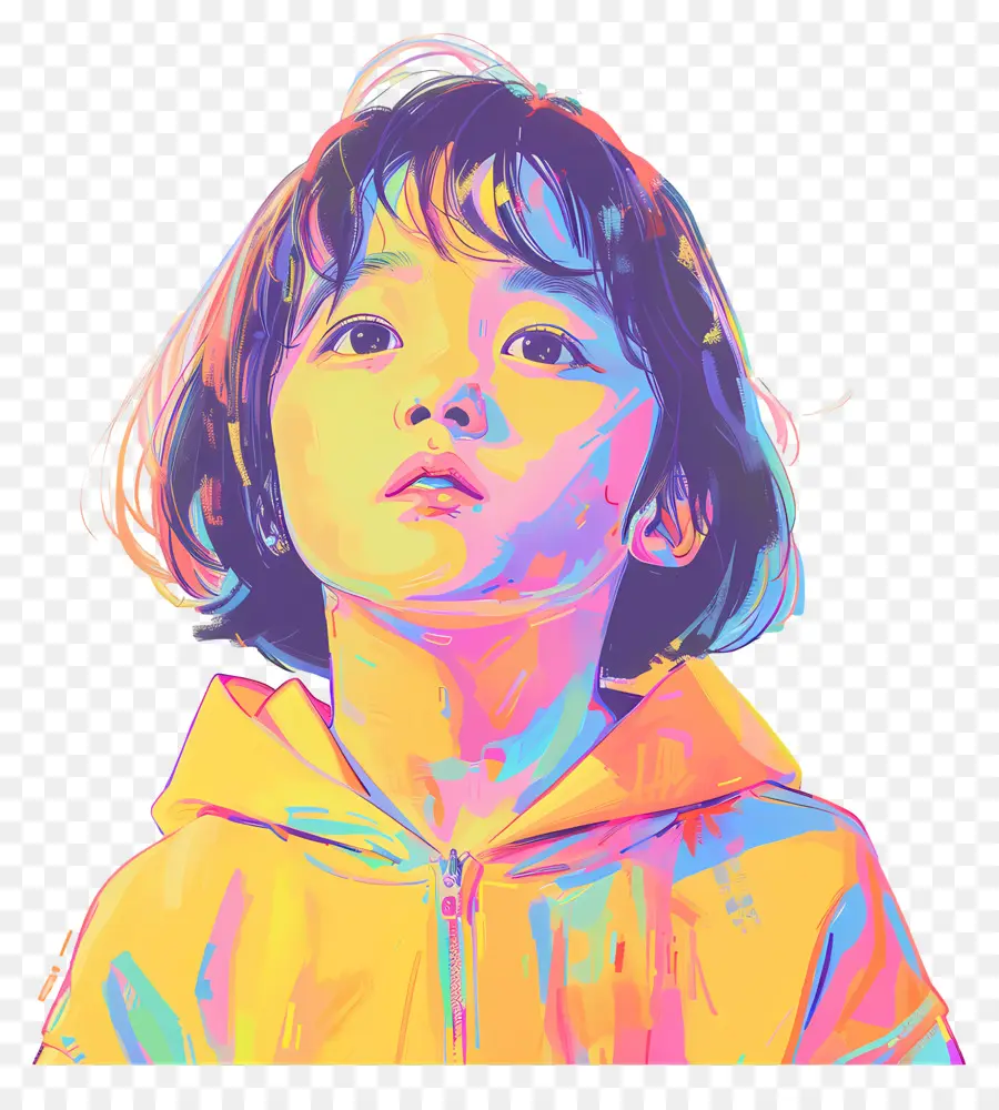 Lindo Niño，Pintura Digital PNG