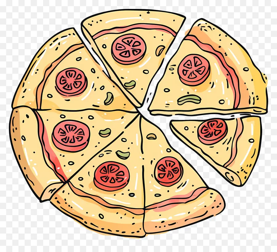 Doodle De Pizza，Pizza PNG