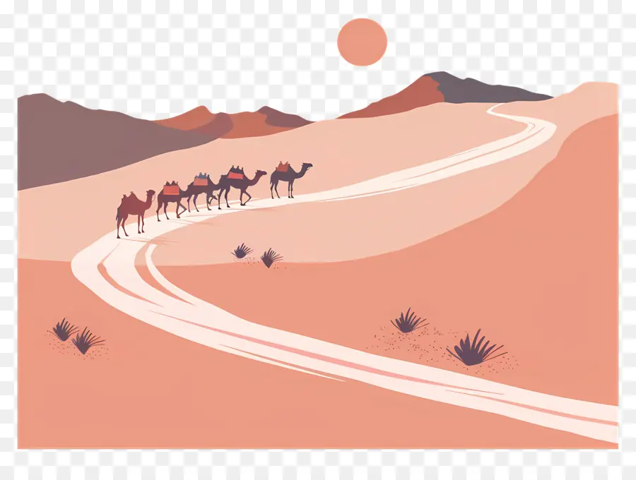 El Desierto Del Sahara，Camello PNG