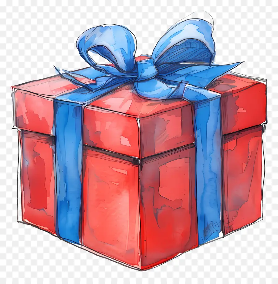 Caja De Regalo，Caja Roja PNG