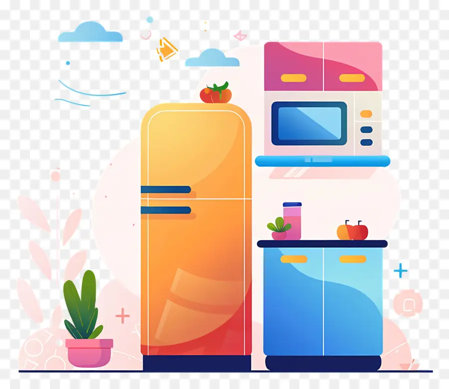 Refrigerador，Electrodomésticos De Cocina PNG