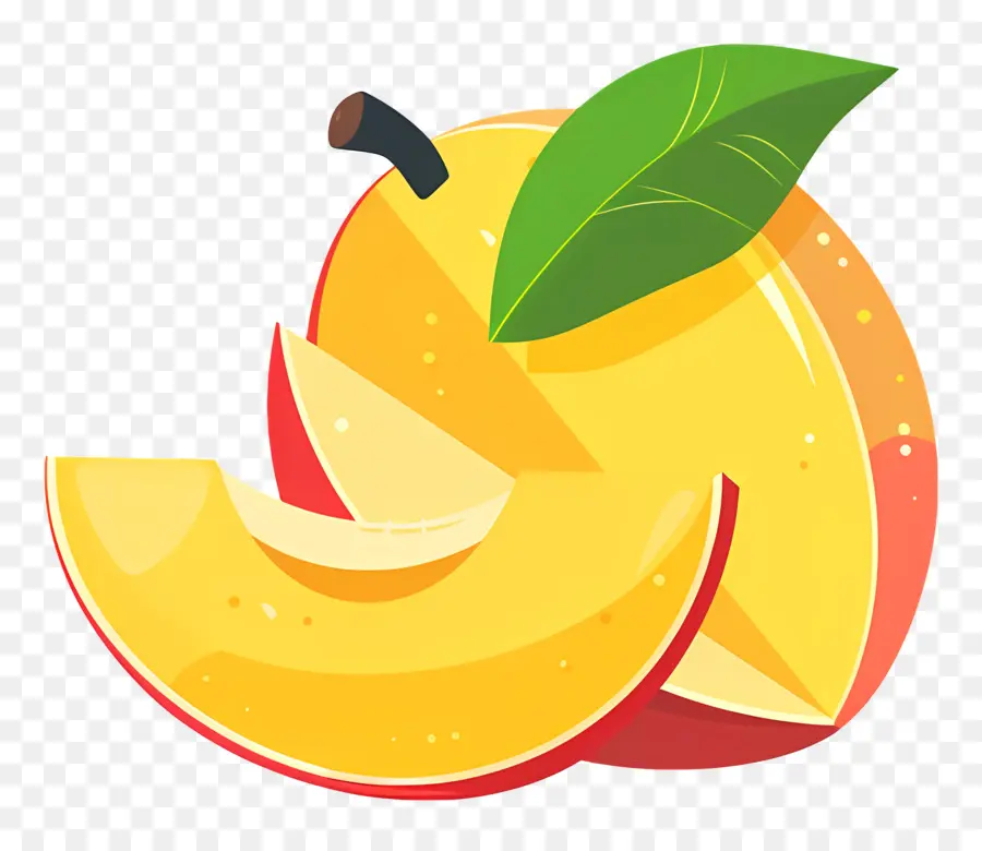 Mango En Rodajas，Apple PNG