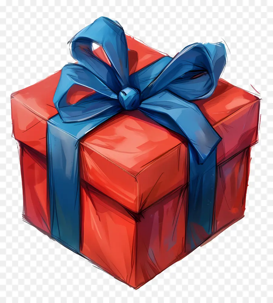 Caja De Regalo，Rojo PNG