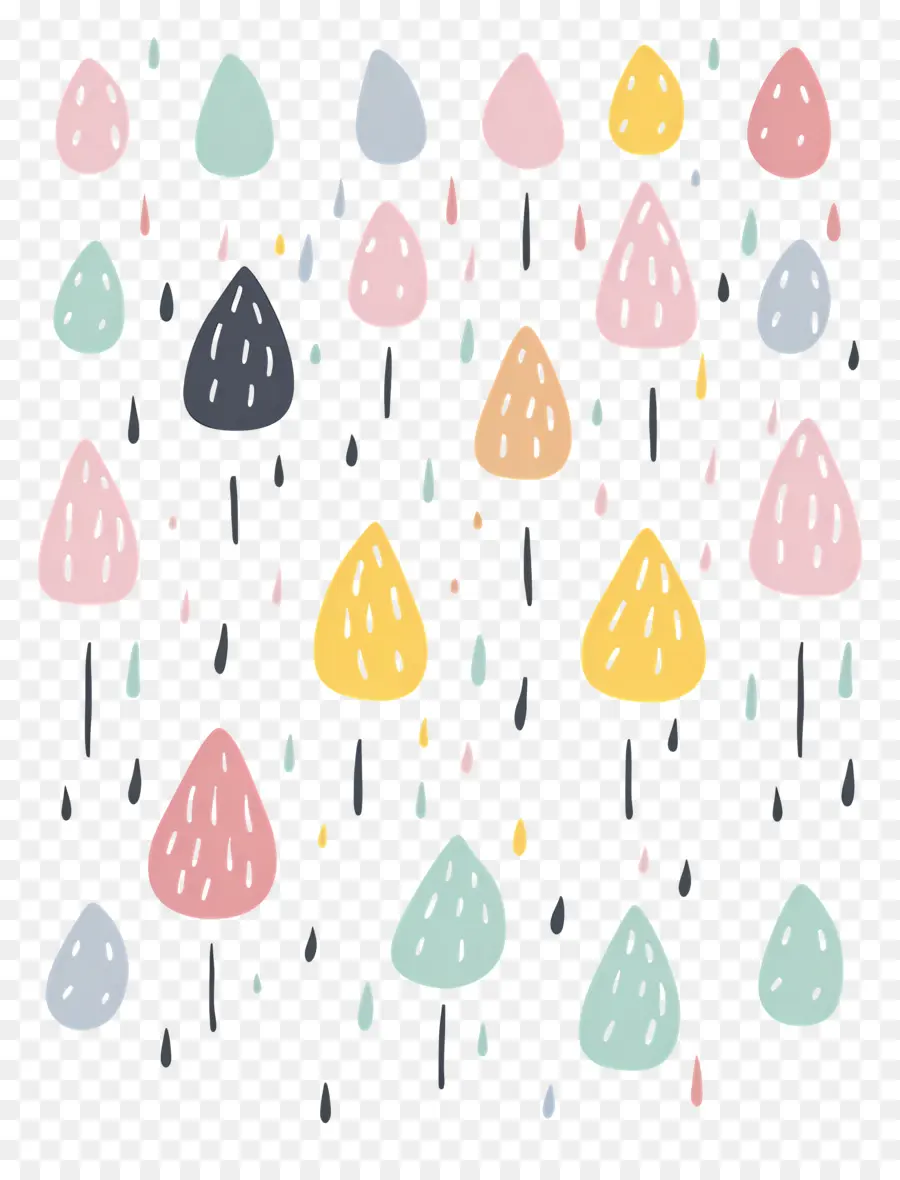 Lluvia De Garabatos，Raindrops PNG