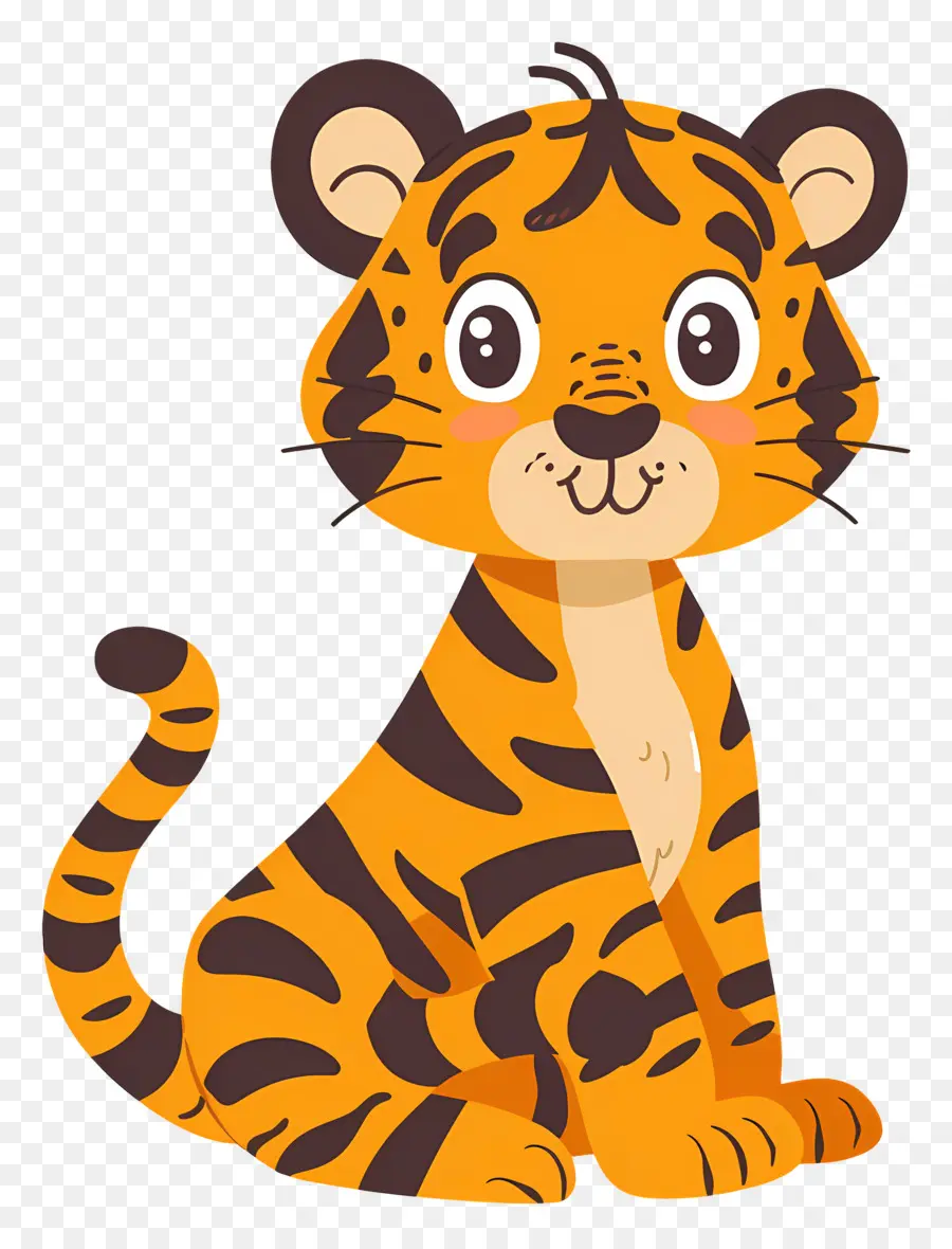 Cartoon Tiger，Cachorro De Tigre PNG